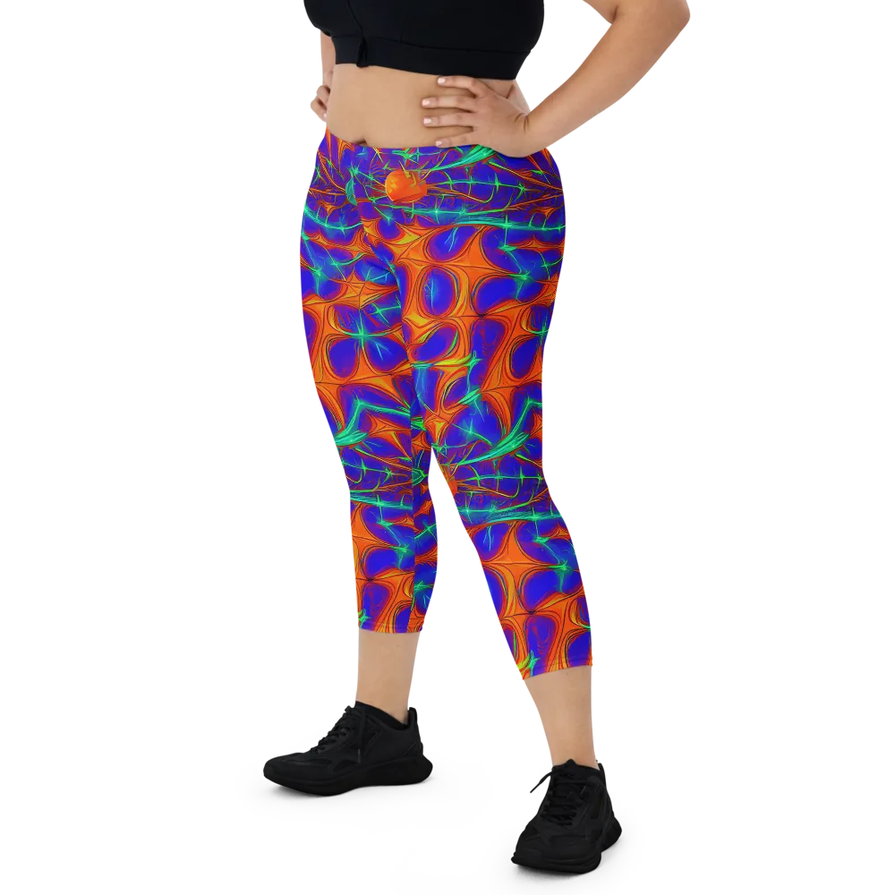 Nebula Tides on Capri Leggings — Front