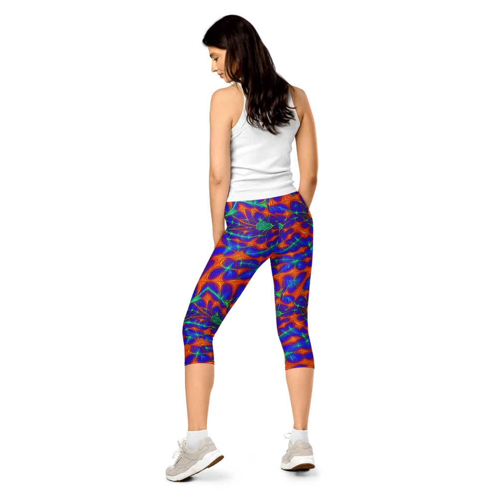 Nebula Tides on Capri Leggings — Back