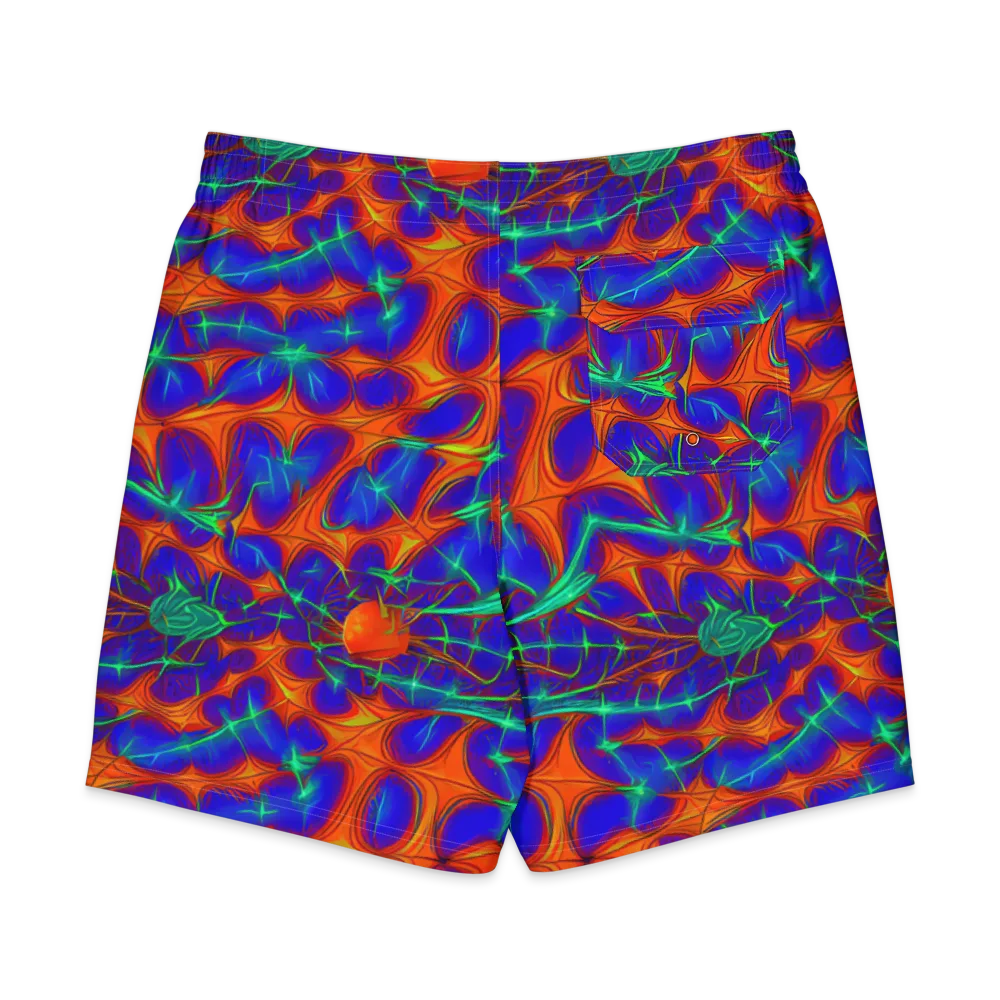 Nebula Tides on Men's Board Shorts — Back