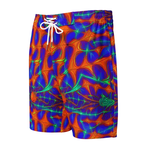 Nebula Tides on a Men's Board Shorts
