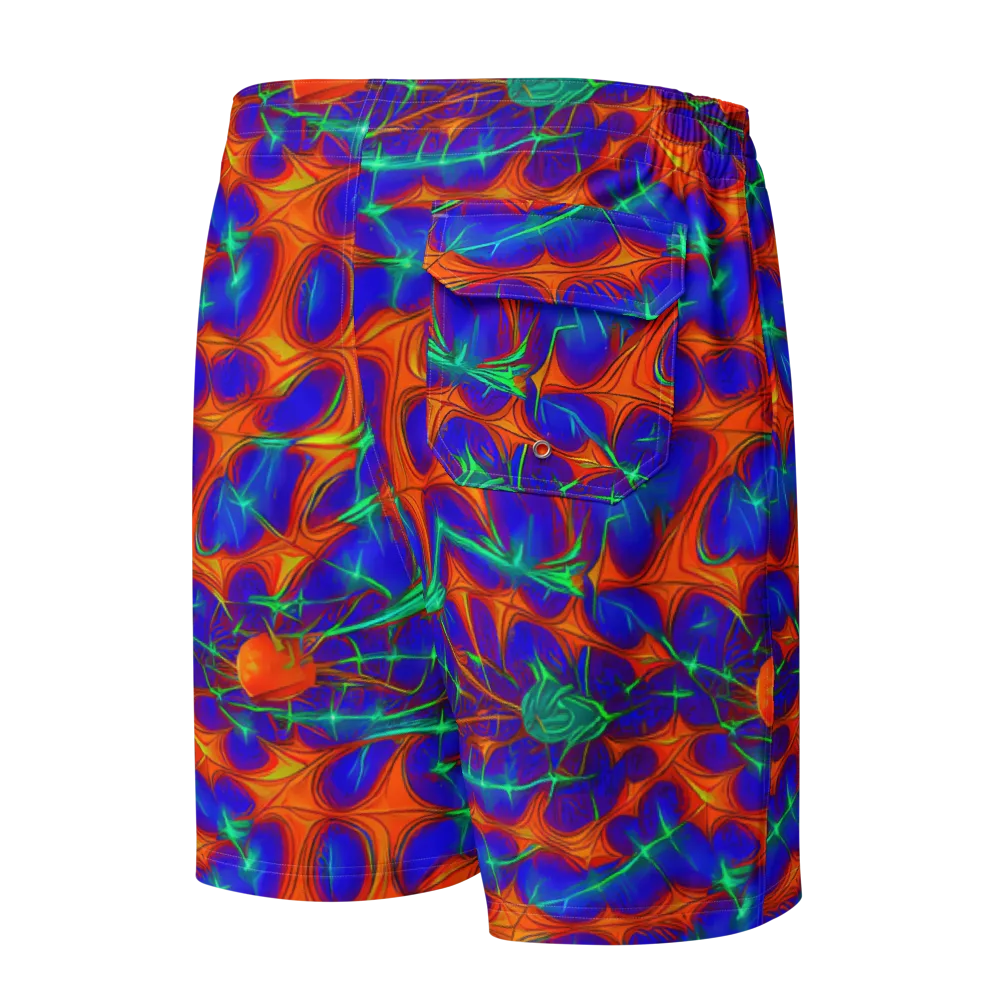 Nebula Tides on Men's Board Shorts — Back