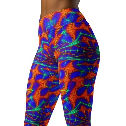 Nebula Tides on a Yoga Leggings