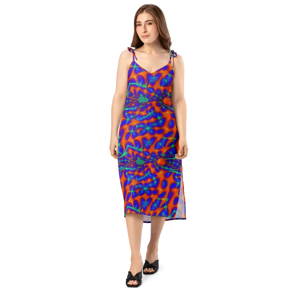 Nebula Tides on Slip Dress — Front