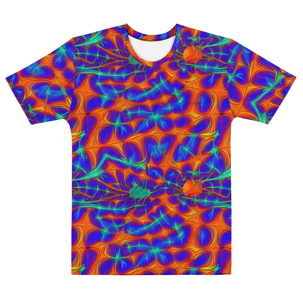 Nebula Tides on Men's Cotton Crew Neck T-Shirt — Front