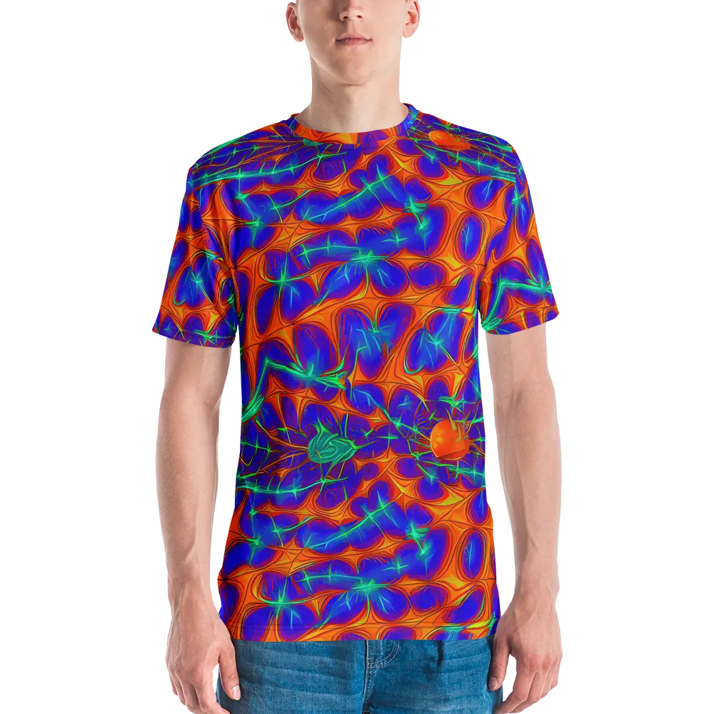 Nebula Tides on Men's Crew Neck T-Shirt — Front