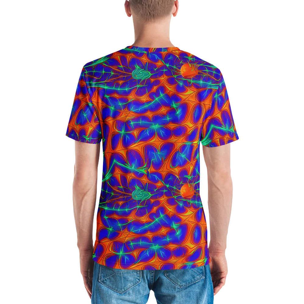 Nebula Tides on Men's Crew Neck T-Shirt — Back