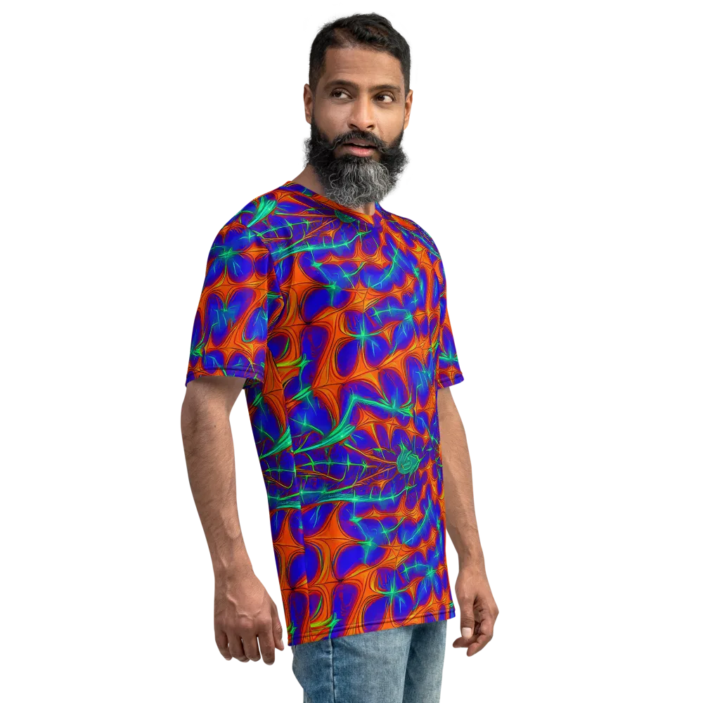 Nebula Tides on Men's Crew Neck T-Shirt — Right