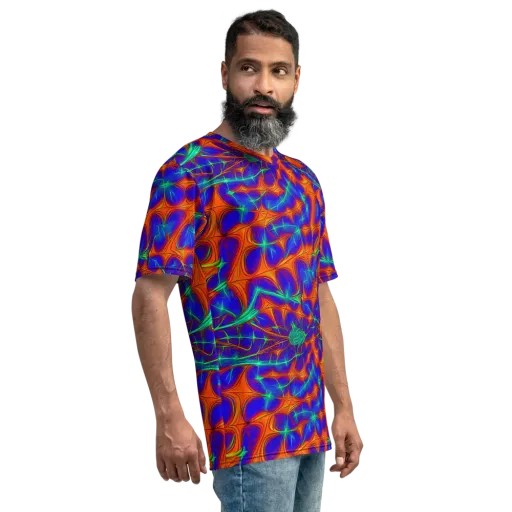 Nebula Tides on a Men's Crew Neck T-Shirt