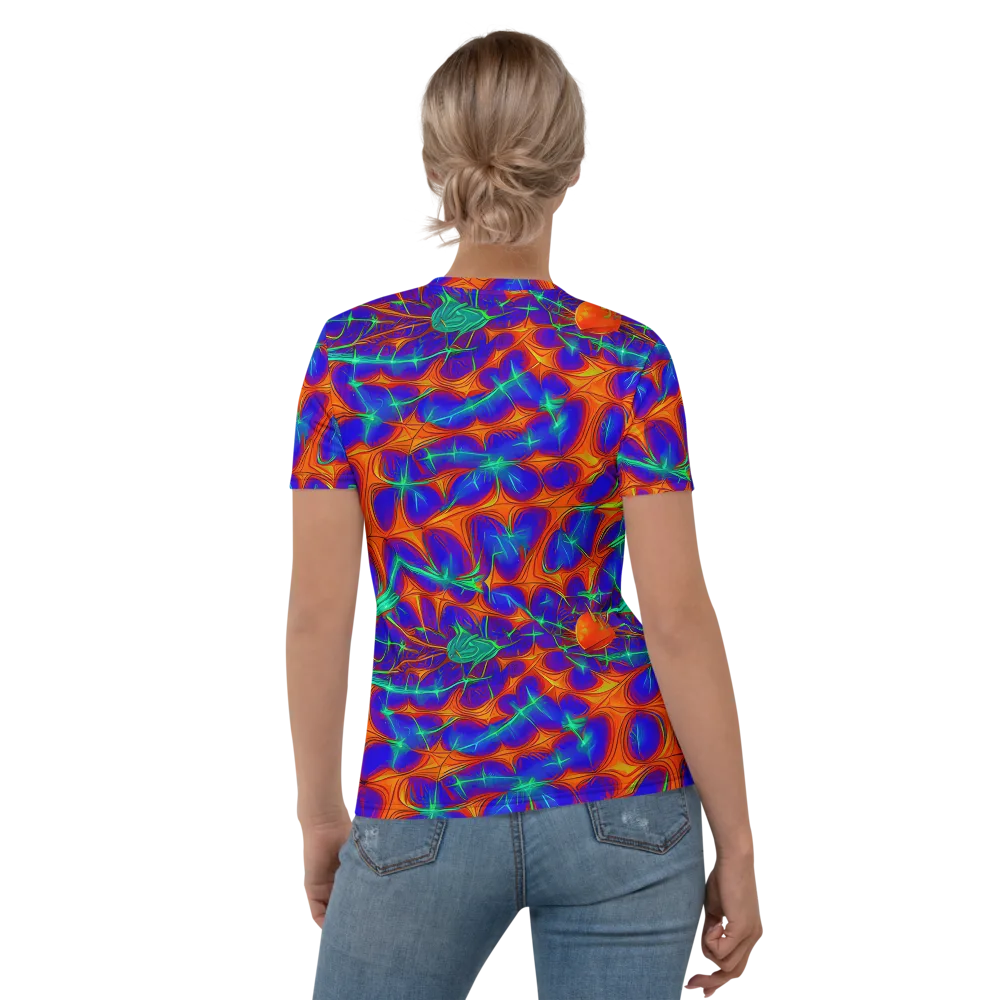 Nebula Tides on Women's Crew Neck T-Shirt — Back