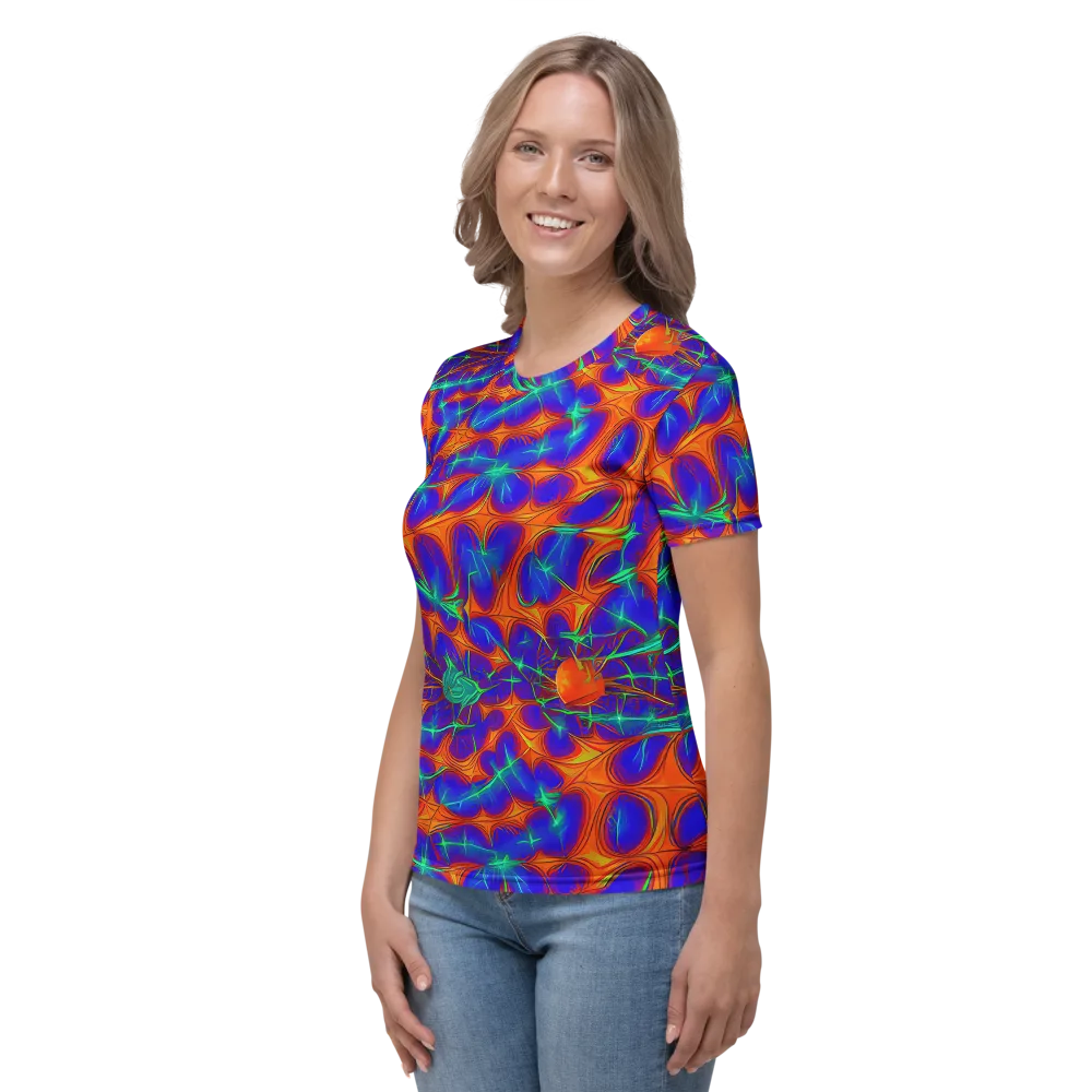 Nebula Tides on Women's Crew Neck T-Shirt — Left