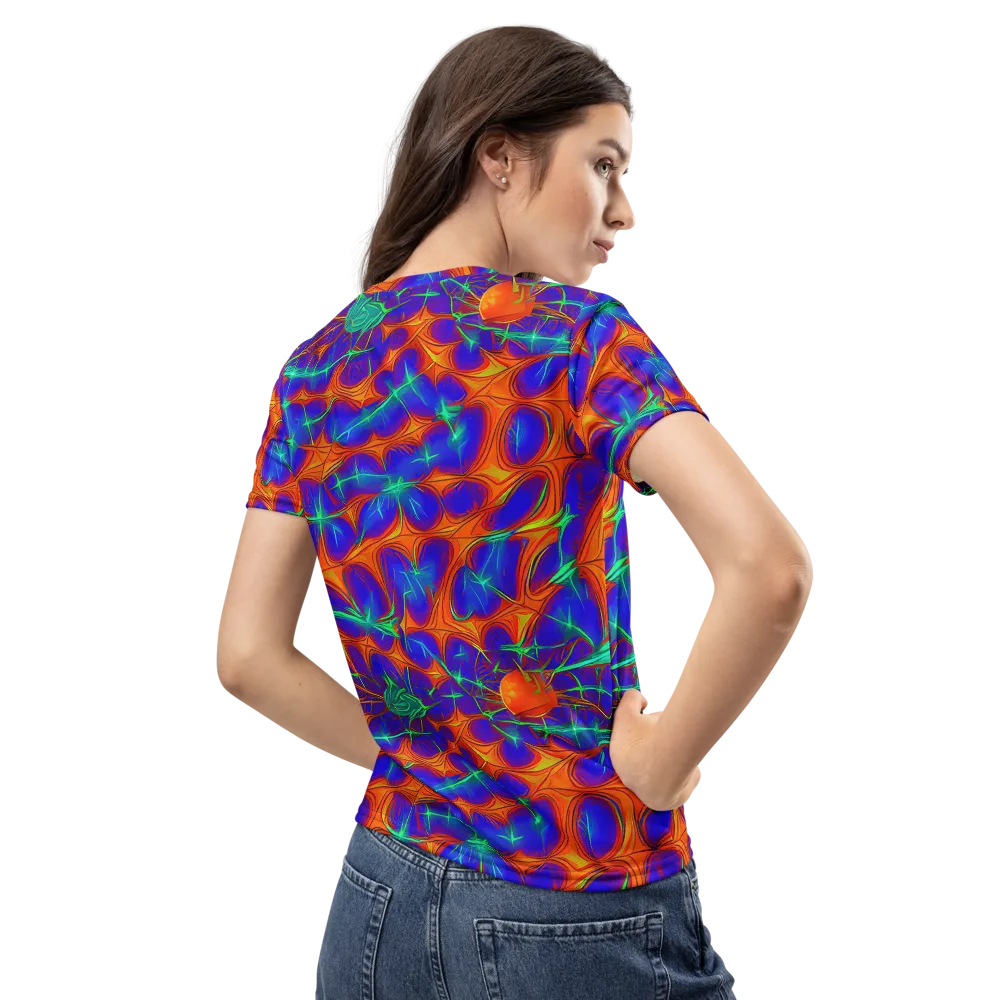 Nebula Tides on Women's Crew Neck T-Shirt — Back