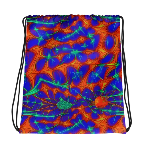 Nebula Tides on a Drawstring Bag