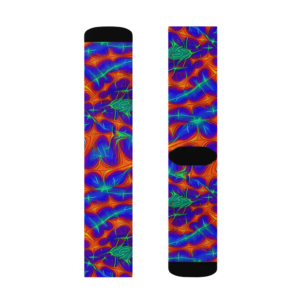 Nebula Tides on Socks — Left Sock