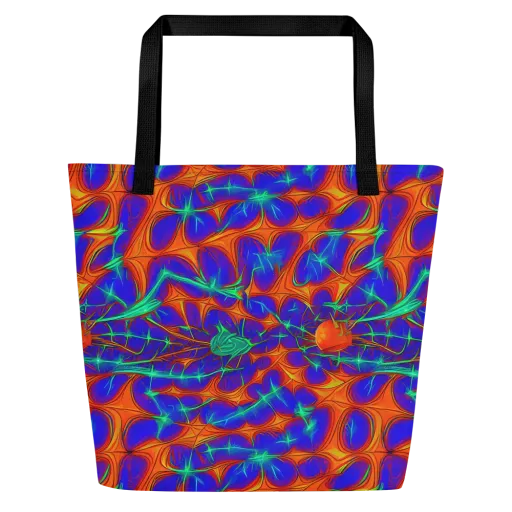 Nebula Tides on a Large Tote Bag W/ Pocket