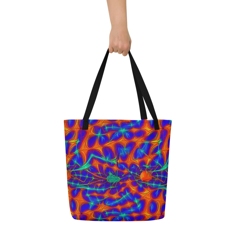Nebula Tides on Large Tote Bag W/ Pocket — Front