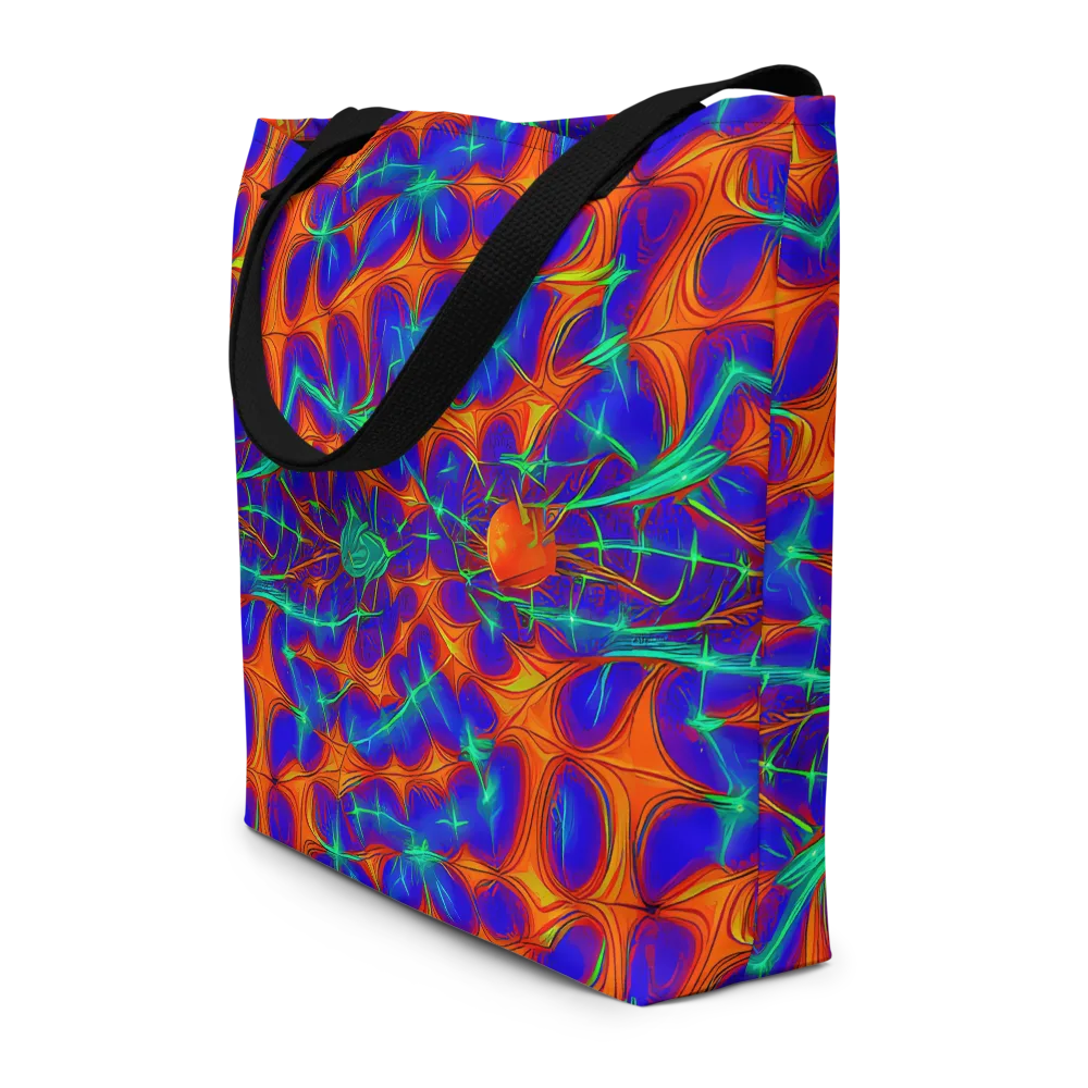 Nebula Tides on Large Tote Bag W/ Pocket — Front