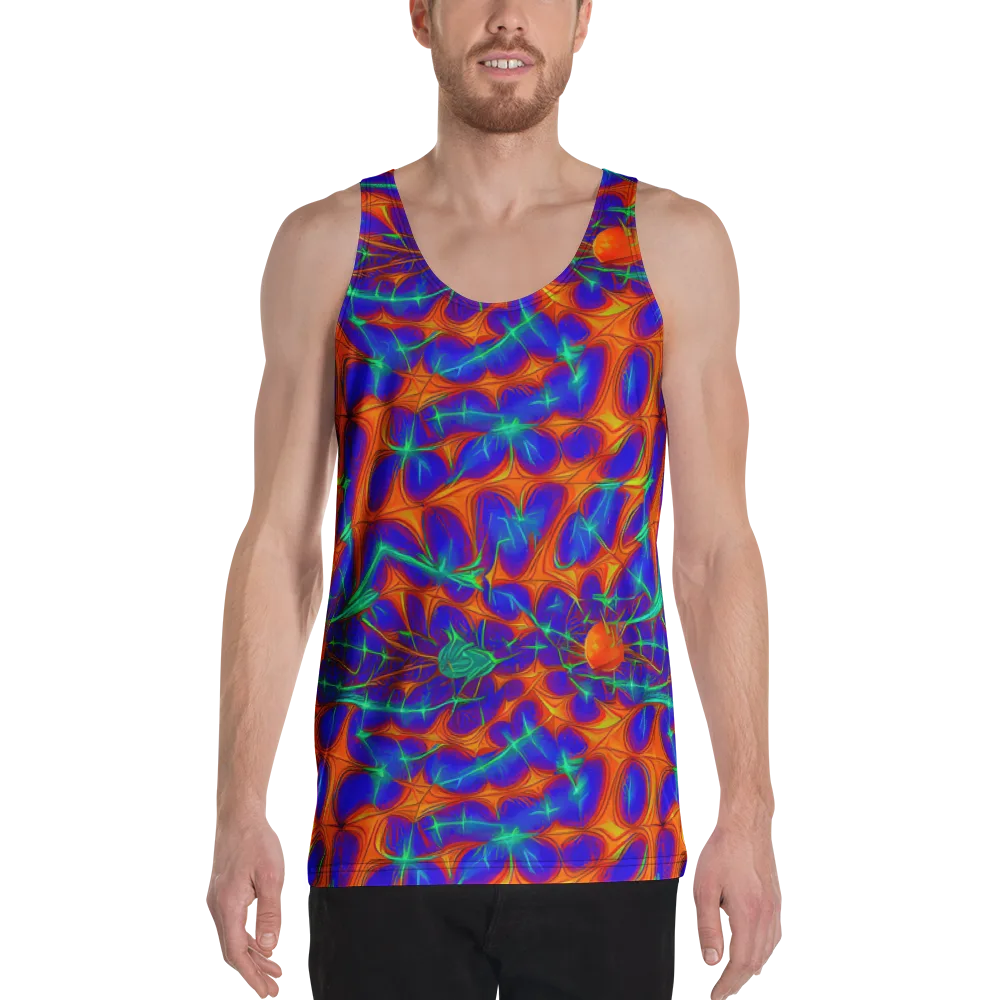Nebula Tides on Men's Tank Top — Front