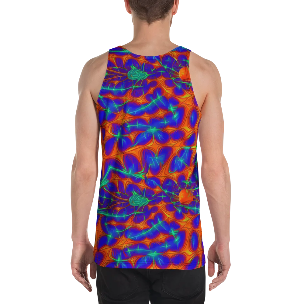 Nebula Tides on Men's Tank Top — Back
