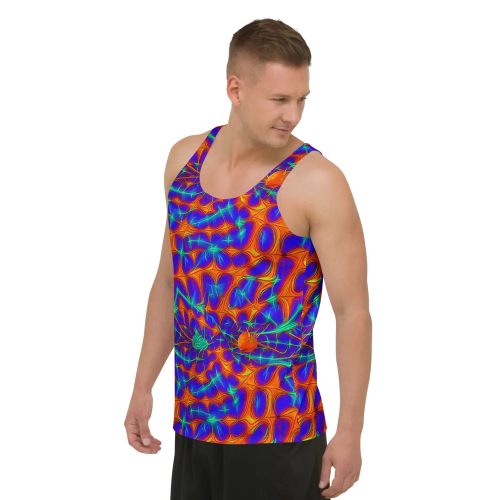 Nebula Tides on Men's Tank Top — Left Front