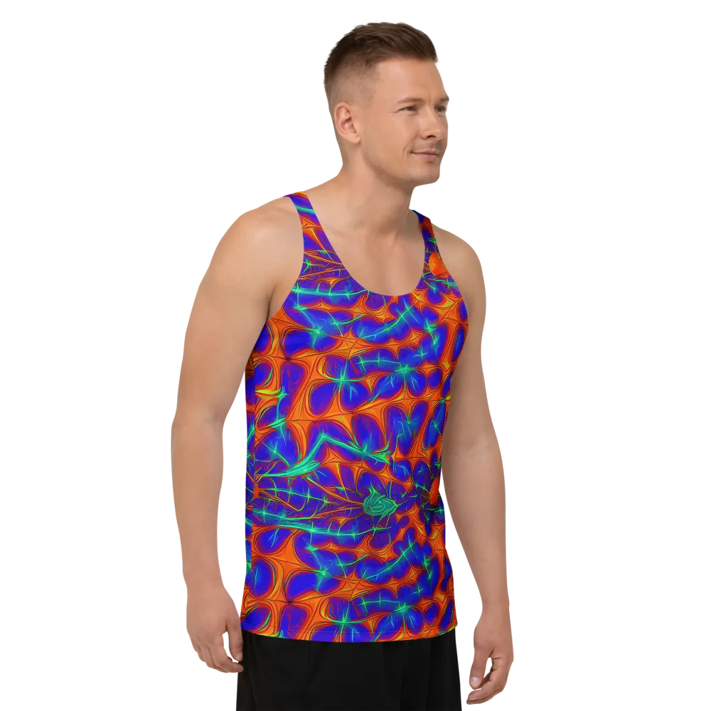 Nebula Tides on Men's Tank Top — Right Front