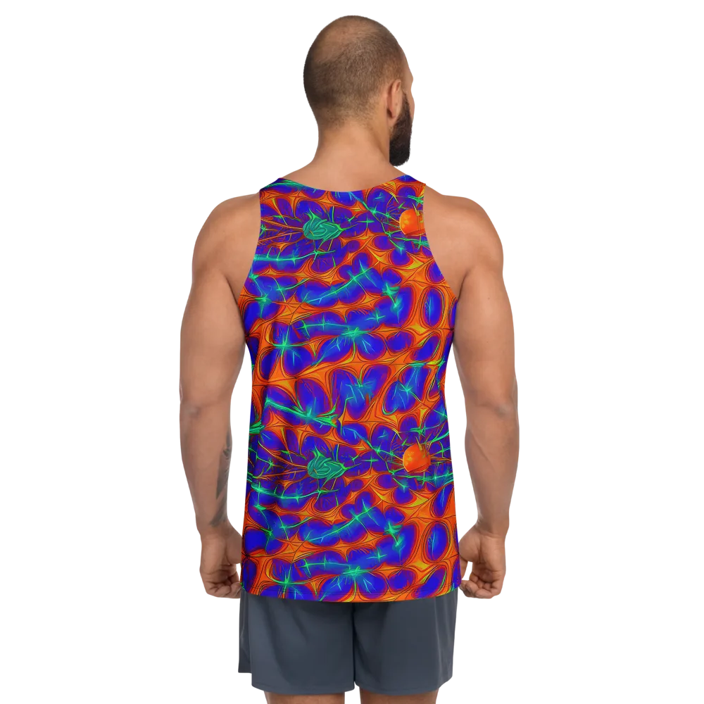 Nebula Tides on Men's Tank Top — Back