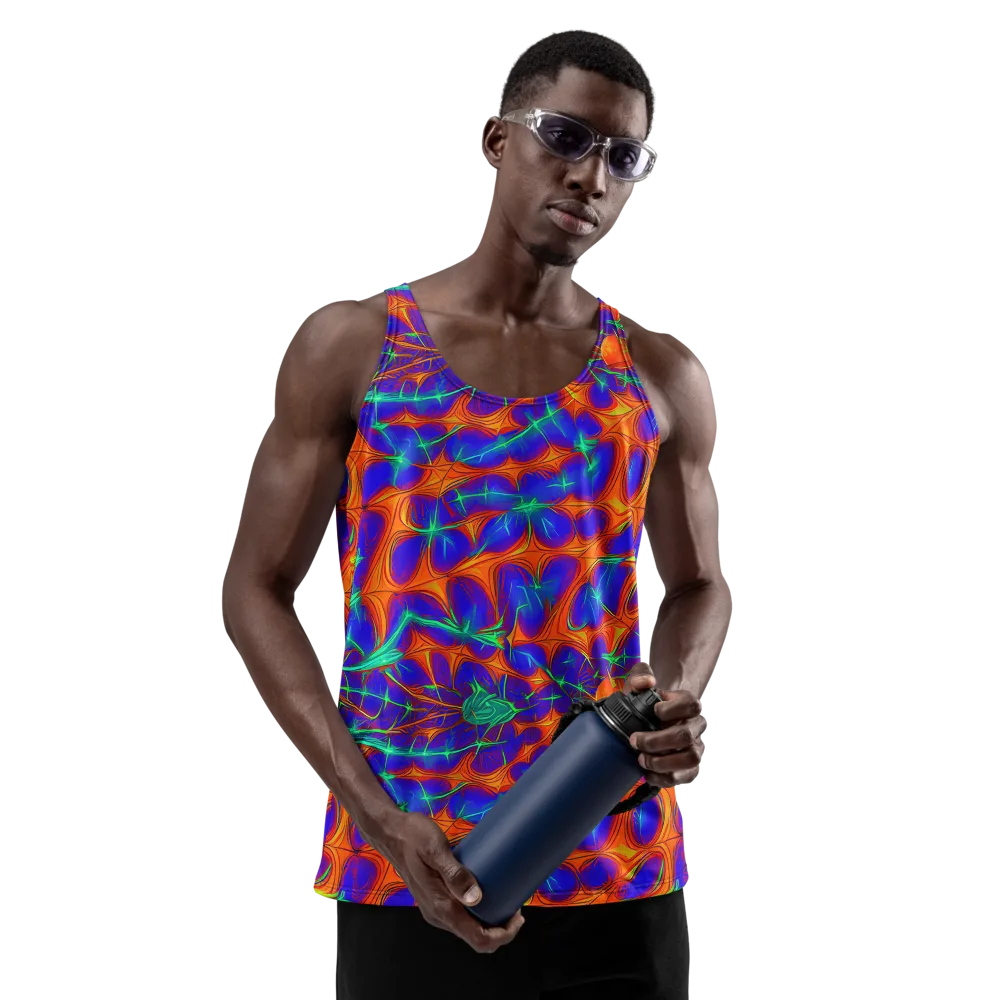 Nebula Tides on Men's Tank Top — Front