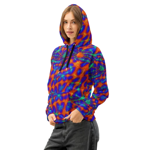 Nebula Tides on a Cotton Hoodie