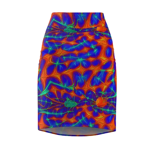 Nebula Tides on a Pencil Skirt