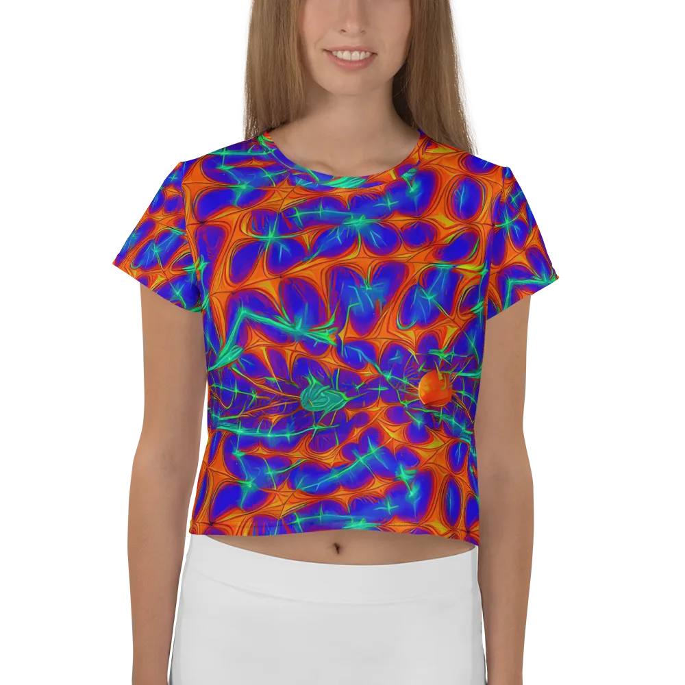 Nebula Tides on Crop Tee — Front