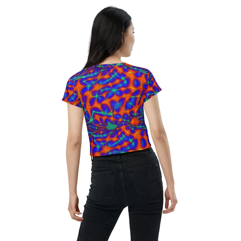 Nebula Tides on Crop Tee — Back