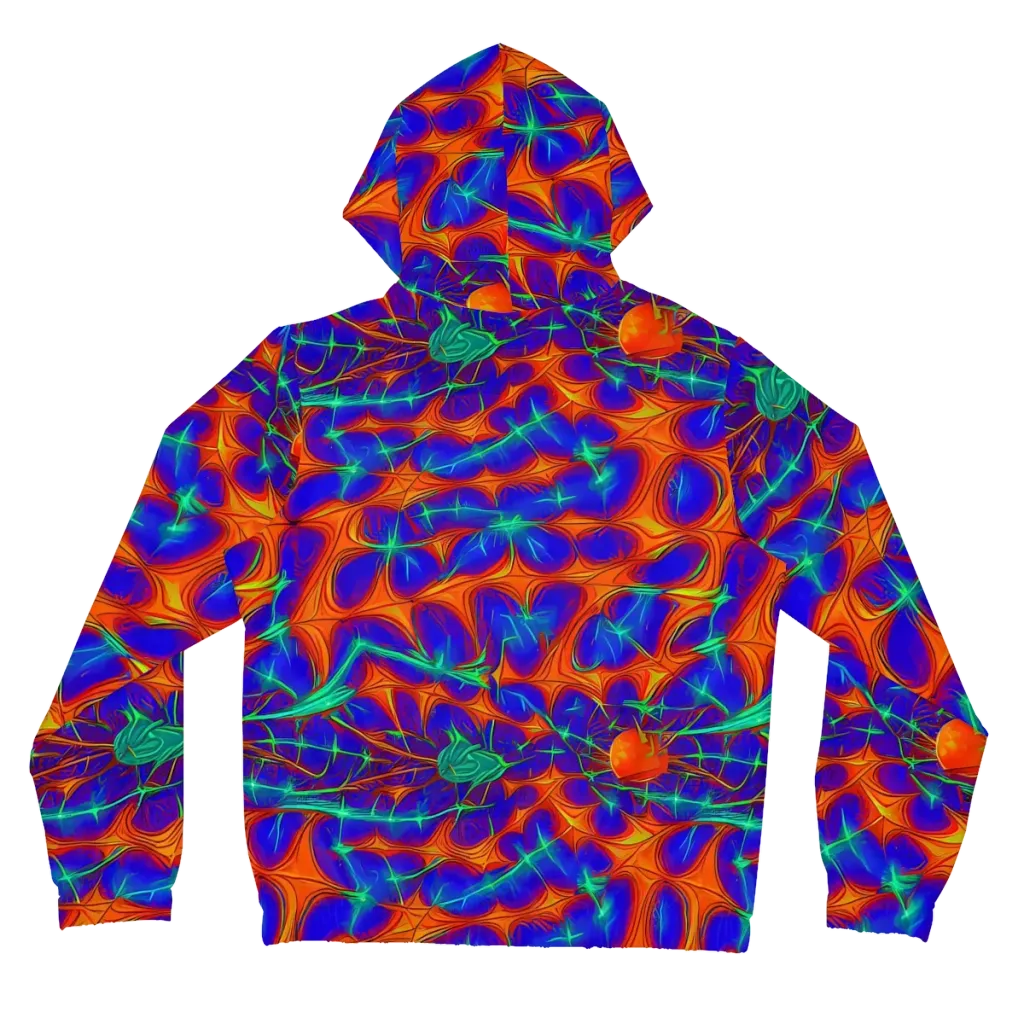Nebula Tides on Women's Full-Zip Hoodie — Back