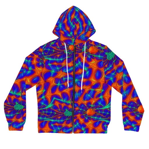 Nebula Tides on a Women's Full-Zip Hoodie