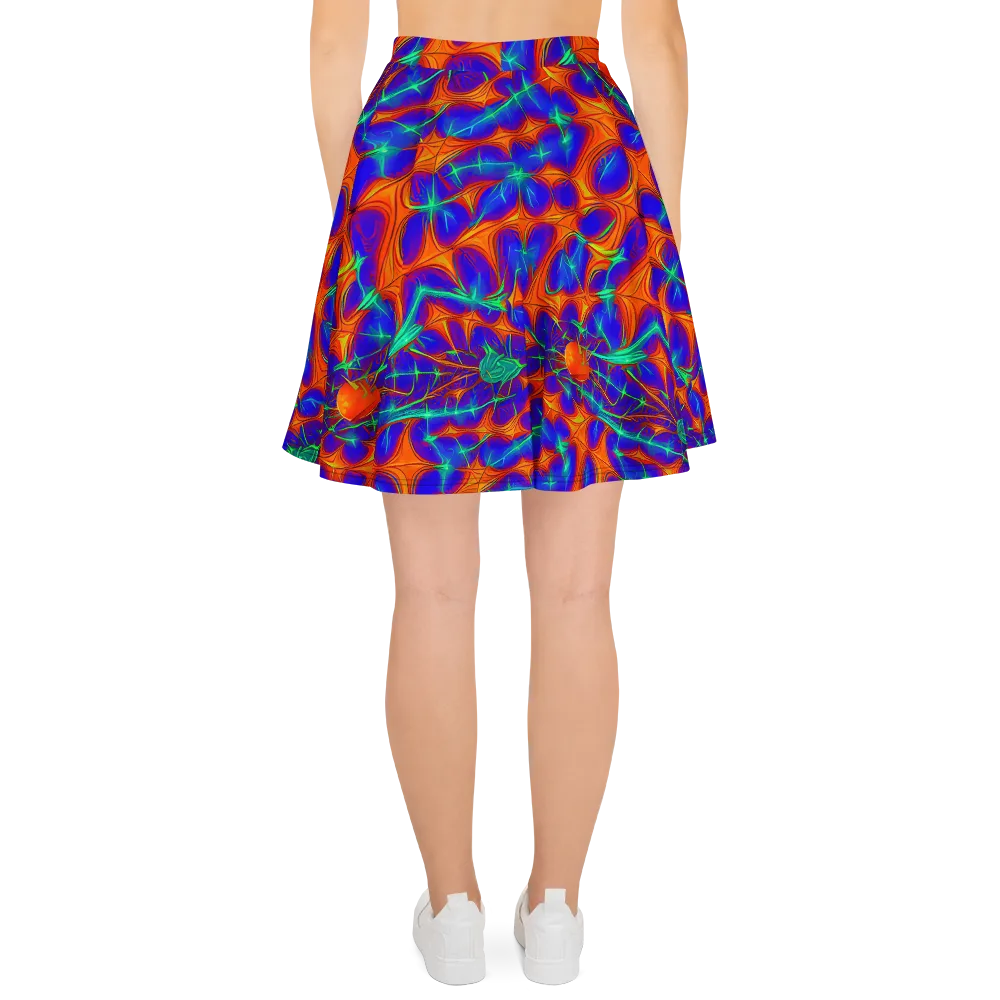 Nebula Tides on Skater Skirt — Back