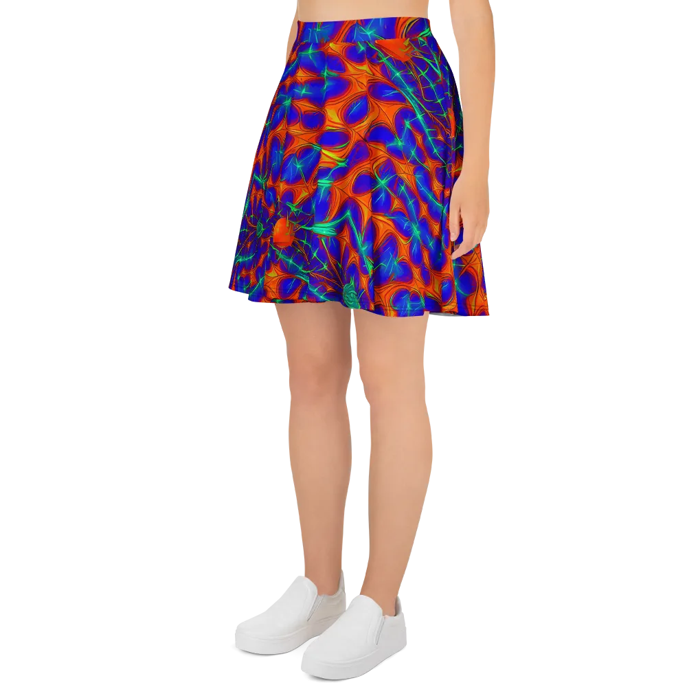 Nebula Tides on Skater Skirt — Left