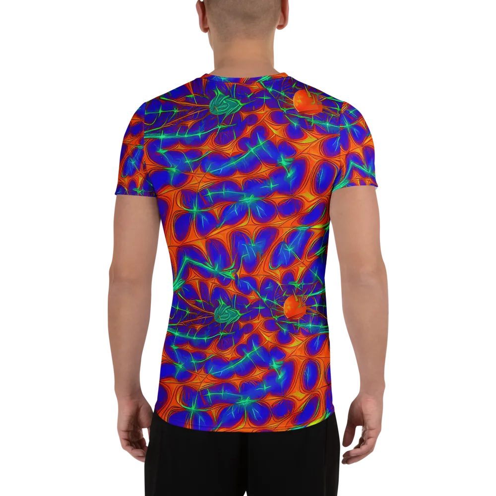 Nebula Tides on Men's Athletic T-Shirt — Back