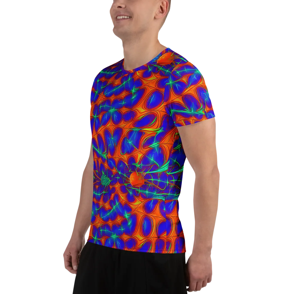 Nebula Tides on Men's Athletic T-Shirt — Left
