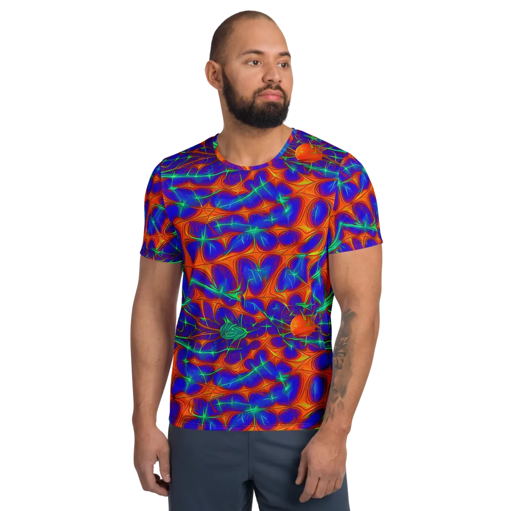 Nebula Tides on Men's Athletic T-Shirt — Front