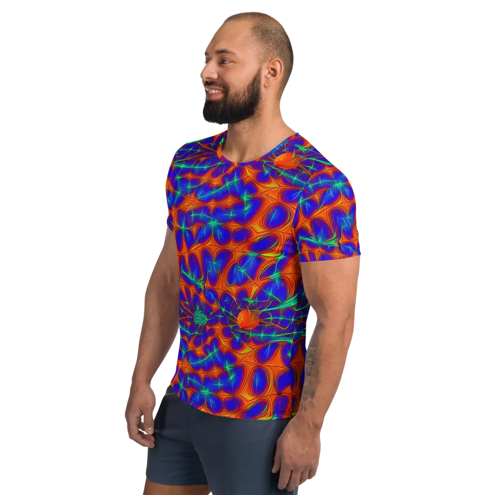 Nebula Tides on Men's Athletic T-Shirt — Left