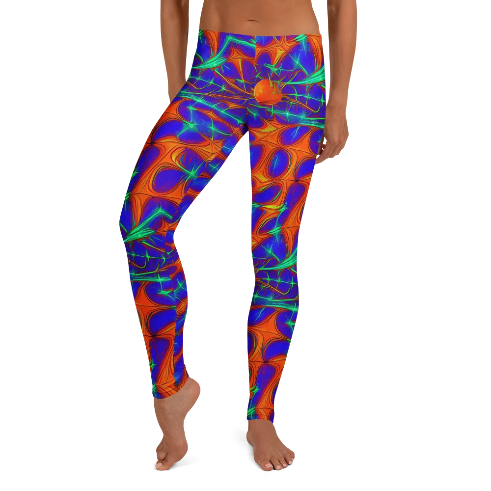 Nebula Tides on Leggings — Front