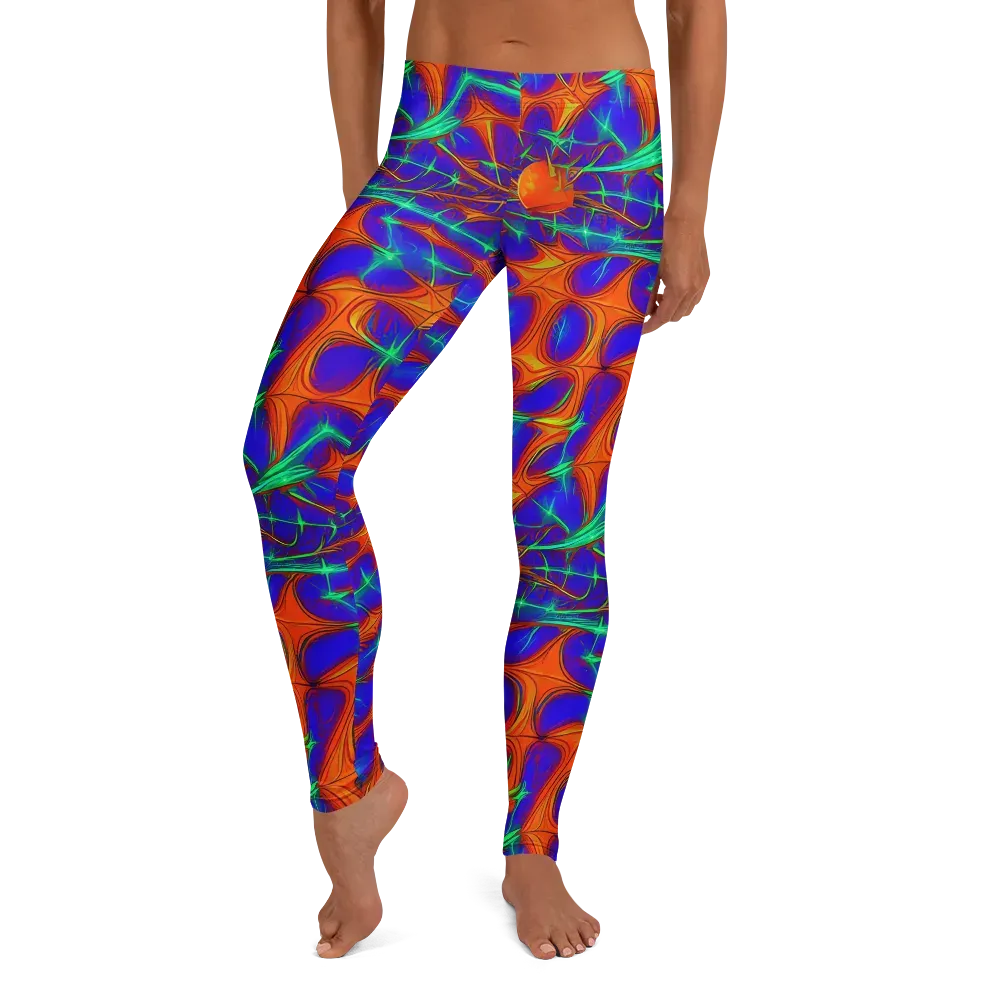 Nebula Tides on Leggings — Front