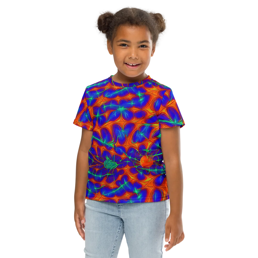 Nebula Tides on Kids Crew Neck T-Shirt — Front