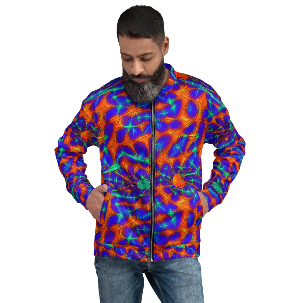 Nebula Tides on Bomber Jacket — Front