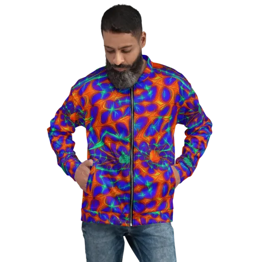 Nebula Tides on a Bomber Jacket