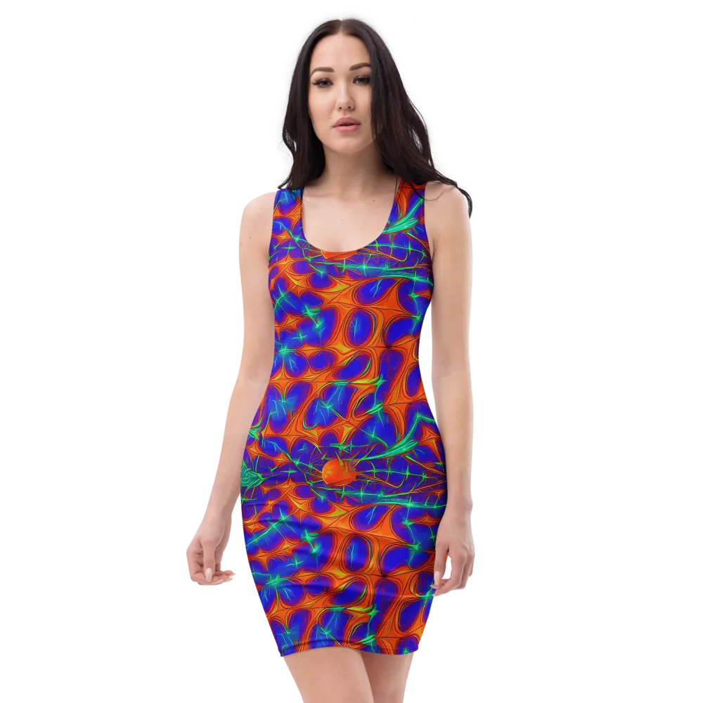 Nebula Tides on Bodycon Dress — Front