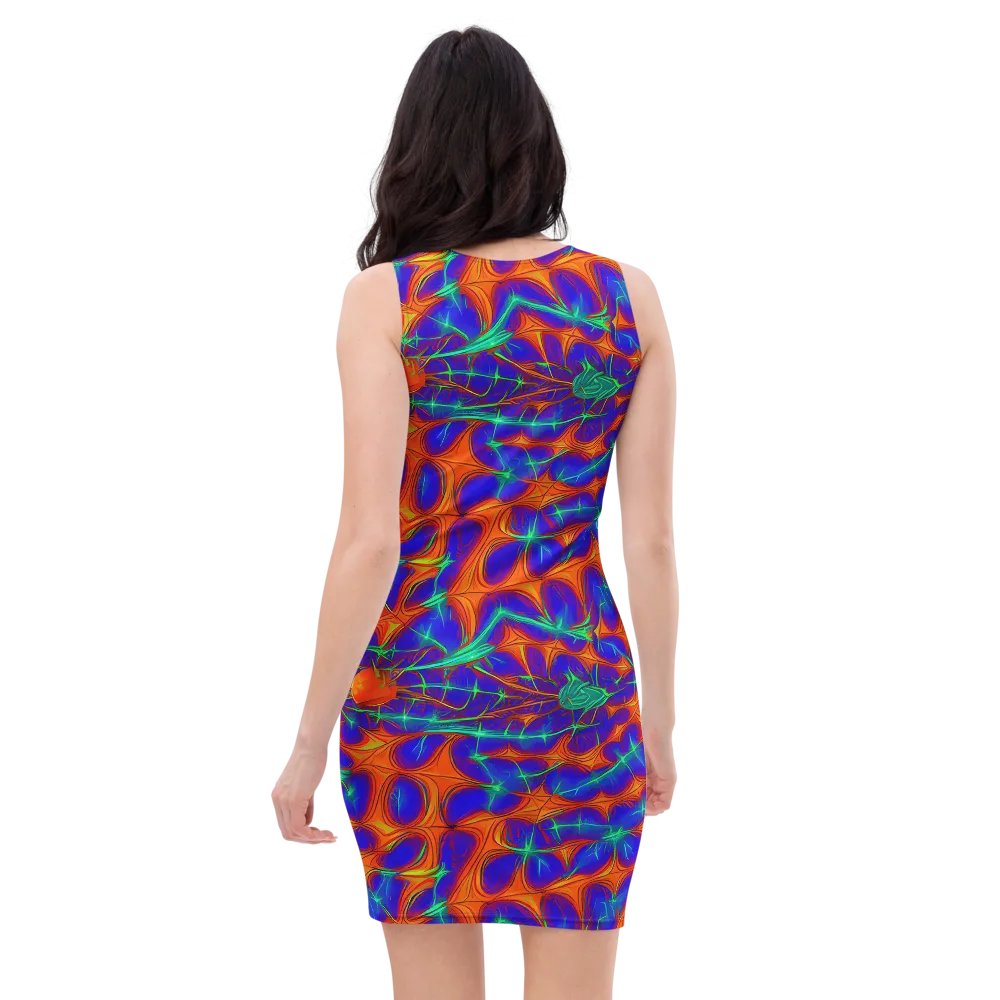 Nebula Tides on Bodycon Dress — Back