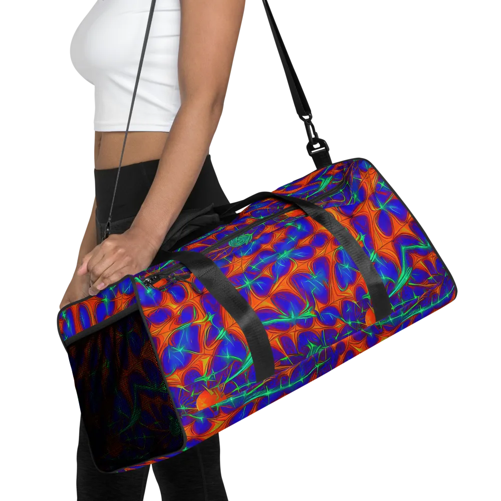 Nebula Tides on Duffle Bag — Front