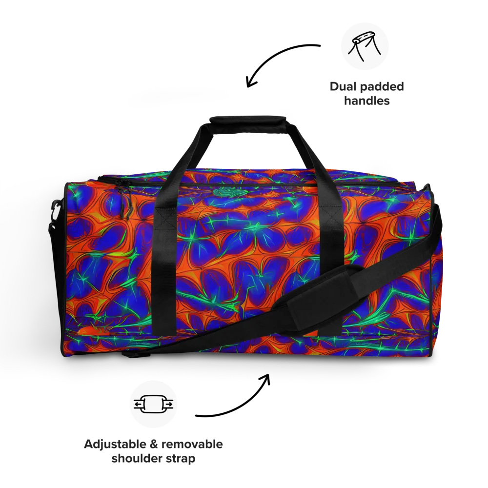 Nebula Tides on Duffle Bag — Front