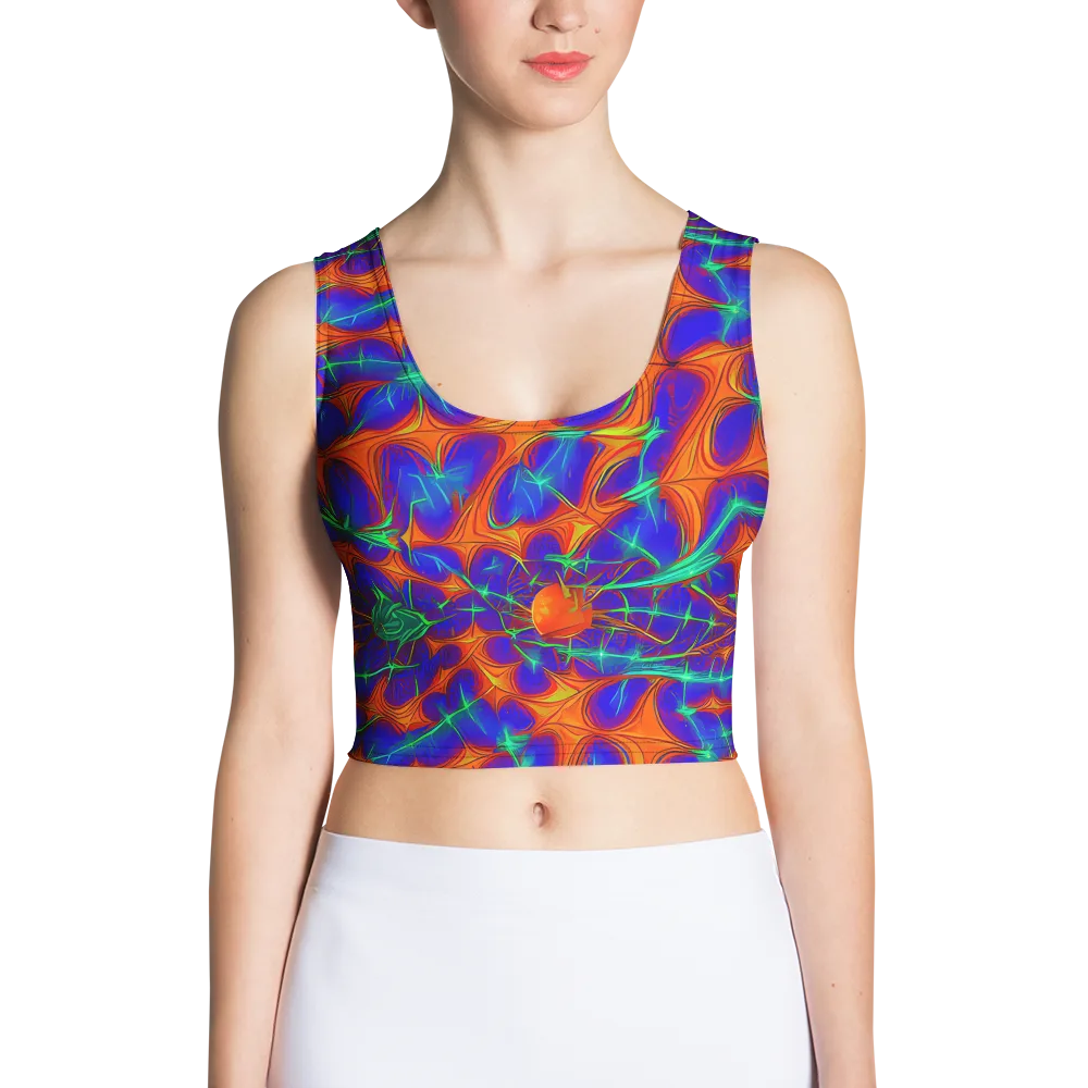 Nebula Tides on Crop Top — Front