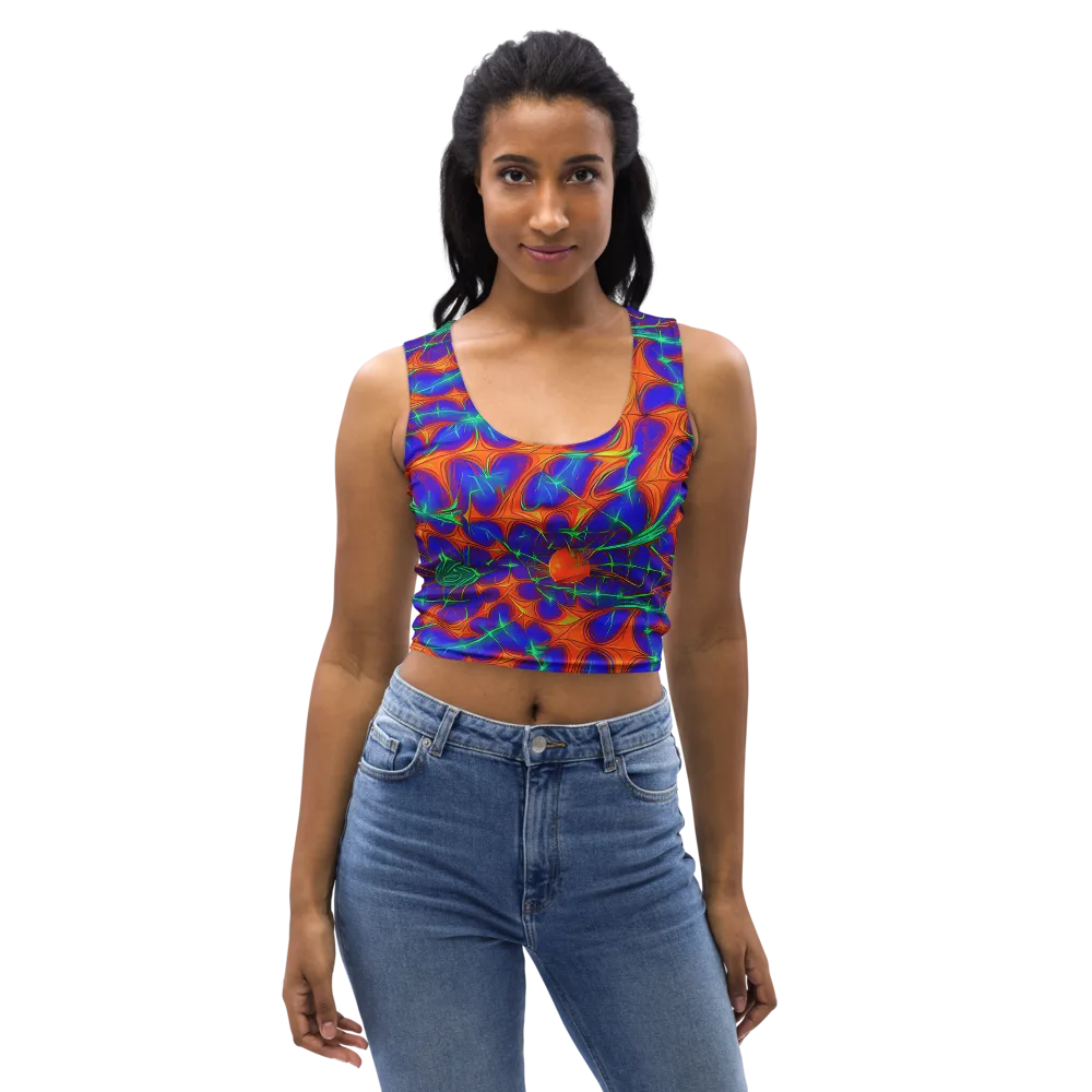 Nebula Tides on Crop Top — Front
