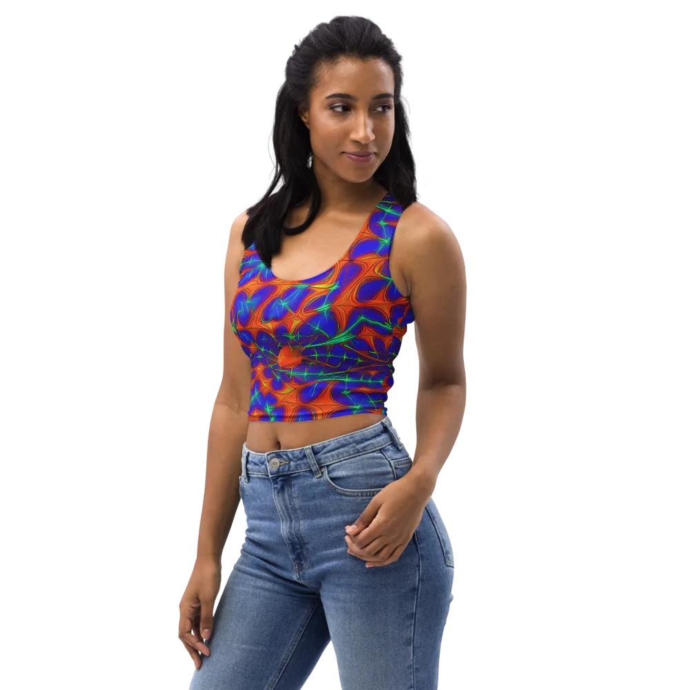 Nebula Tides on Crop Top — Left Front